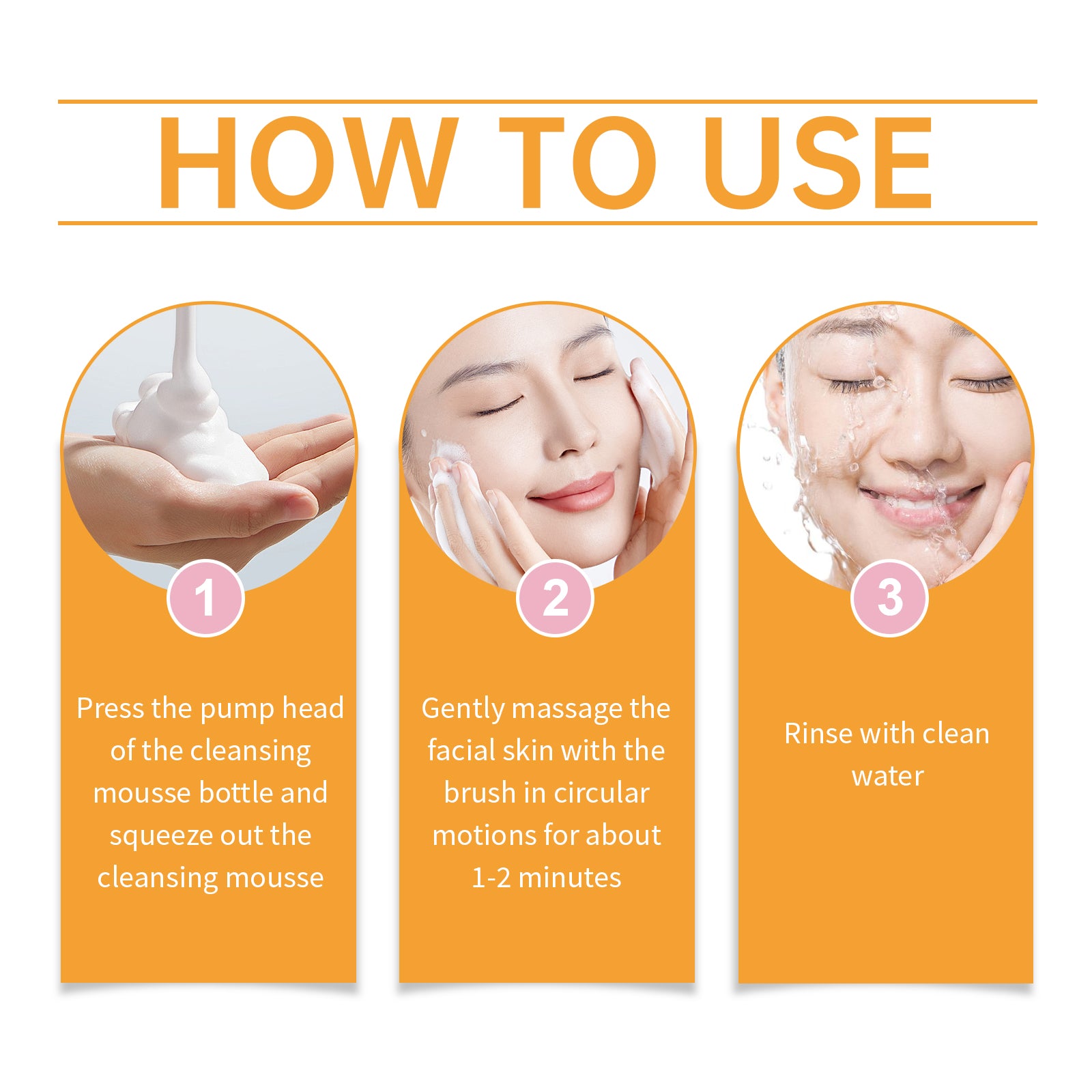Turmeric Cleansing Mousse For Gentle Cleansing Of Facial Skin Pores Cleanser Moisturizing Skin Care - Korvel