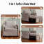 3 in 1 Convertible Sleeper Chair with Adjustable Backrest, Lounger Chair Turns Into Bed, Single Bed for Living Room, Linen, Tan - Korvel