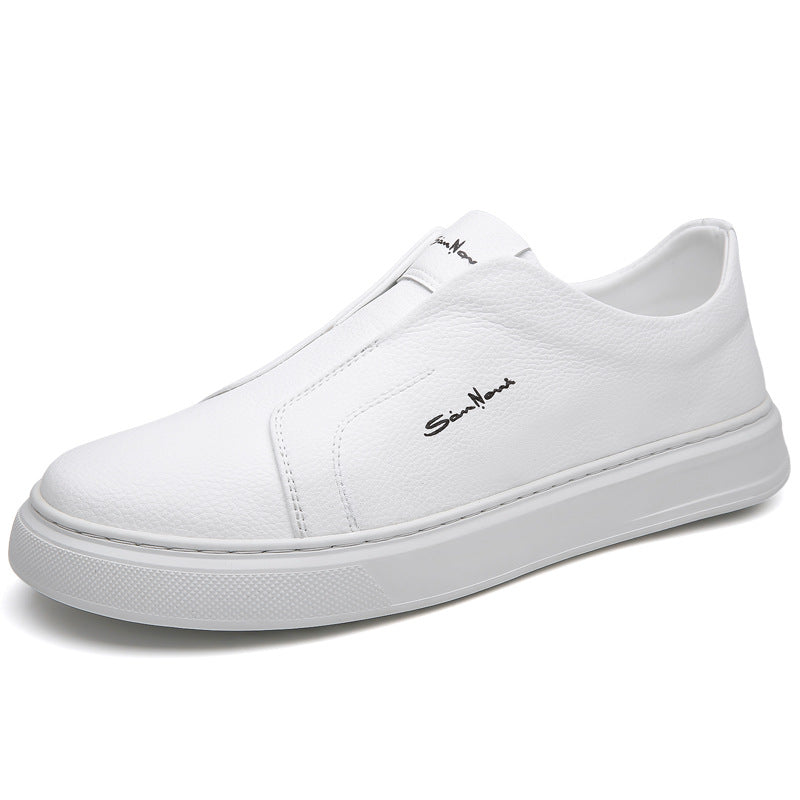 Sneakers with a casual style and anti slip lace up flat bottom with soft sole and soft surface can be easily kicked with one foot - Korvel