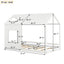 Twin Size House Bed with Roof and Window - White - Korvel