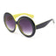 Personalized Dual Color Circular Sunglasses for Women