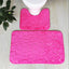 Embossed Stone Two-Piece Bathroom Toilet Floor Mat PVC Non-Slip Absorbent Carpet Door Mat - Korvel