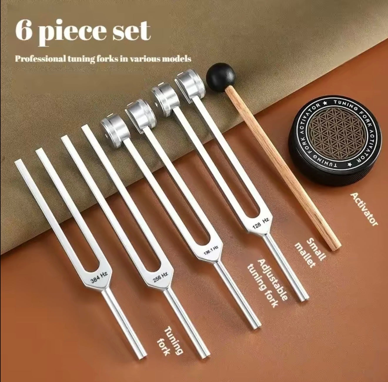 PureTone Tuning Fork Set for Relaxation and Sound Therapy