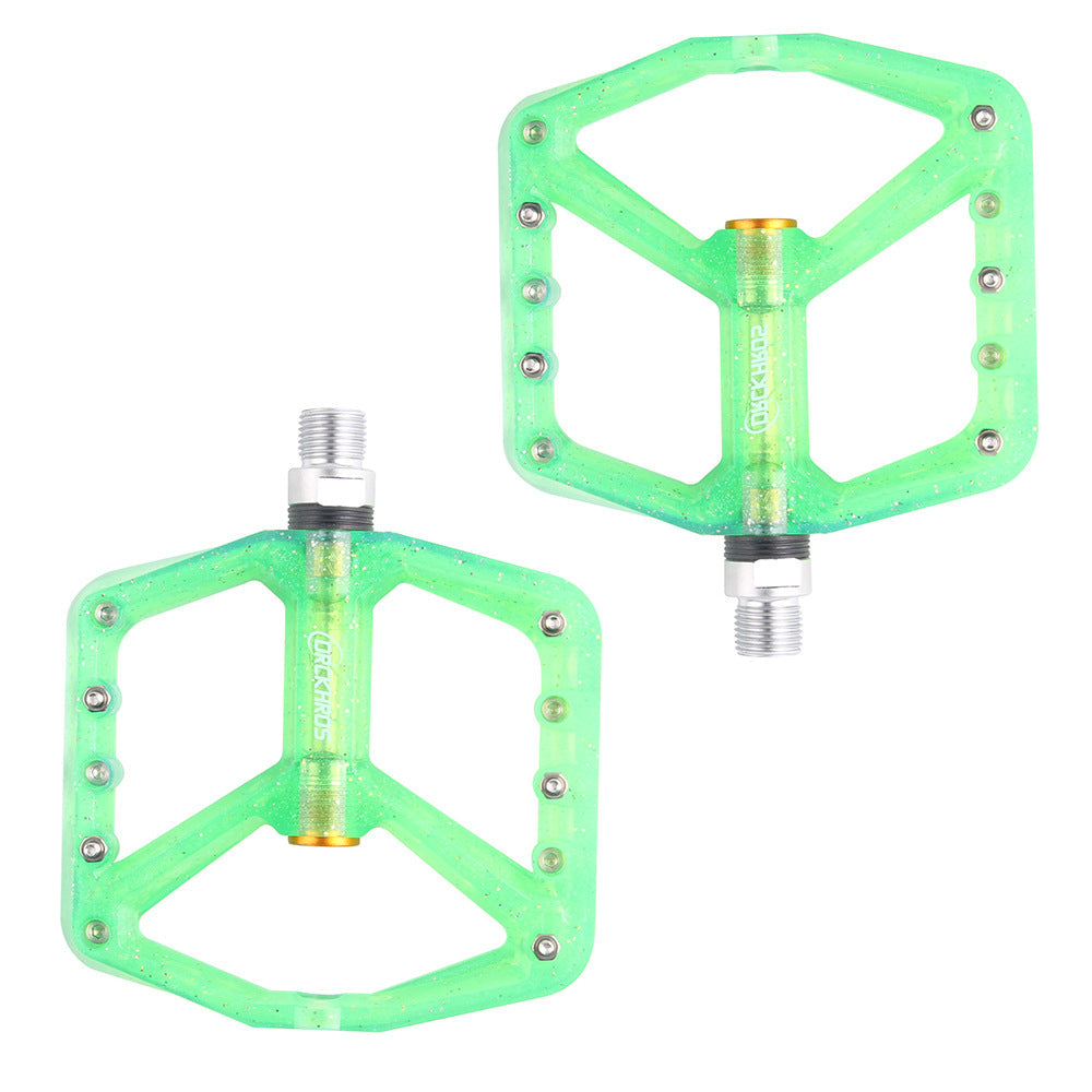 CNC Wide-faced PC Pedal Bicycle Pedal Road Mountain Bike Peilin Anti-Skid Pedal 2 Bearing Pedal - Korvel