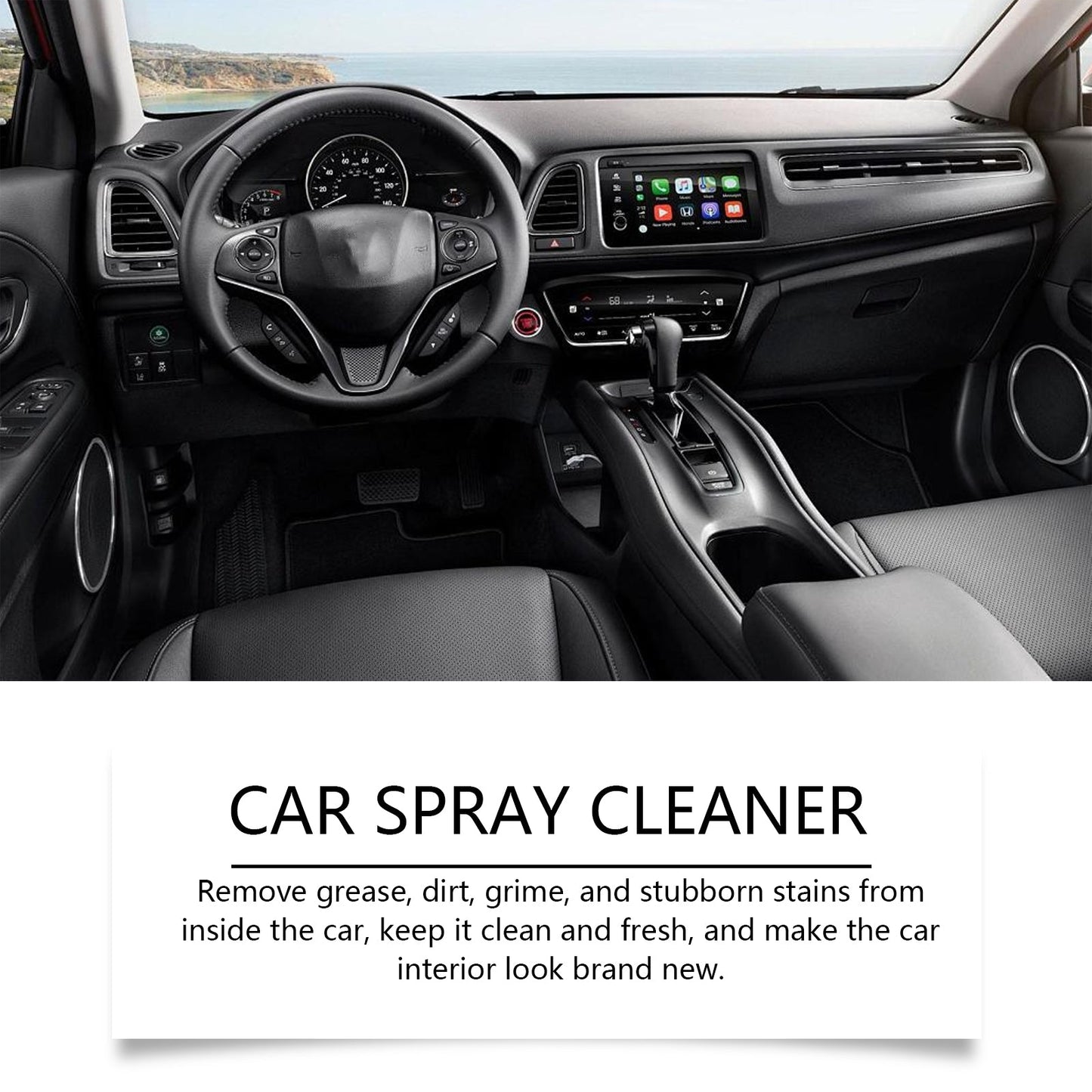Automotive Spray Cleaner, Automotive Interior Glass Oil Film Decontamination Multi-Functional Foam Cleaner - Korvel