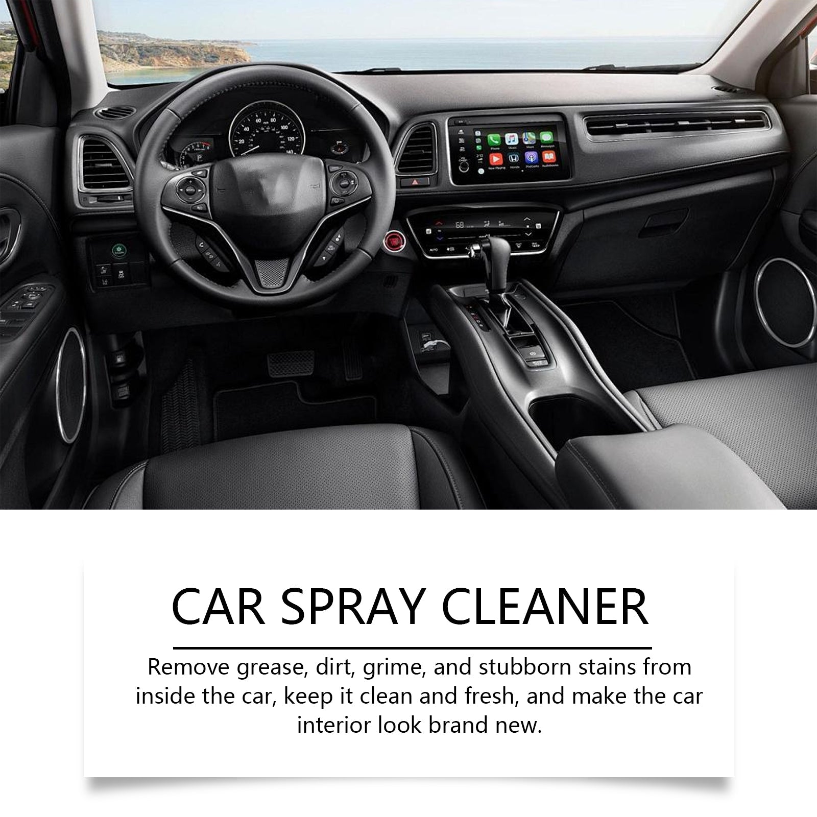 Automotive Spray Cleaner, Automotive Interior Glass Oil Film Decontamination Multi-Functional Foam Cleaner - Korvel