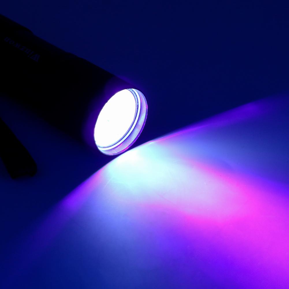 Mini Linterna UV 9LED para Detección de Tinta Invisible