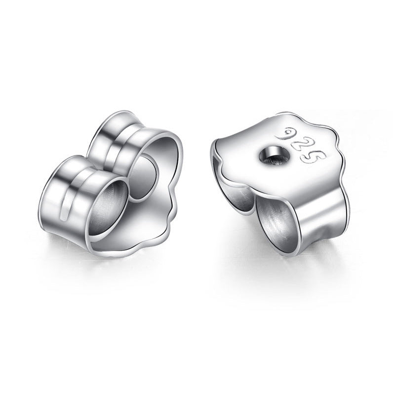 S925 sterling silver earrings fashionable earrings for women smooth cross earrings - Korvel