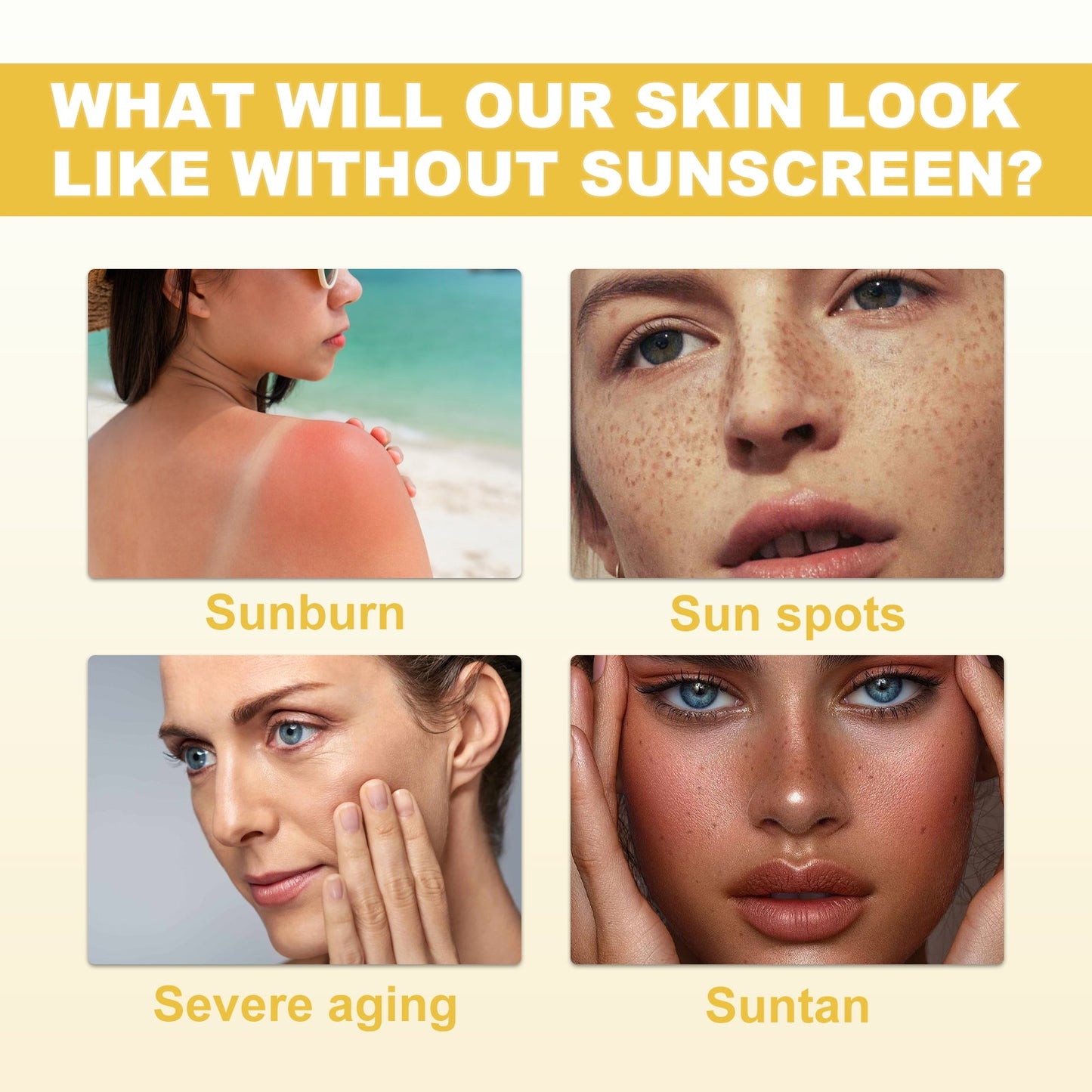 Sunscreen Stick, Refreshing Non-Greasy Concealer Moisturizing Whitening Skin Protection Cream - Korvel