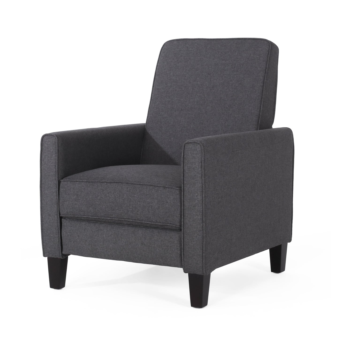 Smoke Fabric Push Back Chair for Elegant Home Décor - Korvel