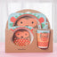 5pcs/set Children Baby Bamboo Fiber Tableware Baby Tableware Set Cartoon Animal Tableware Aet - Korvel