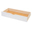 Twin Size House Bed with Two Drawers and Wardrobe - White