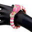 Bracelet ouvert en émail éléphant élégant
