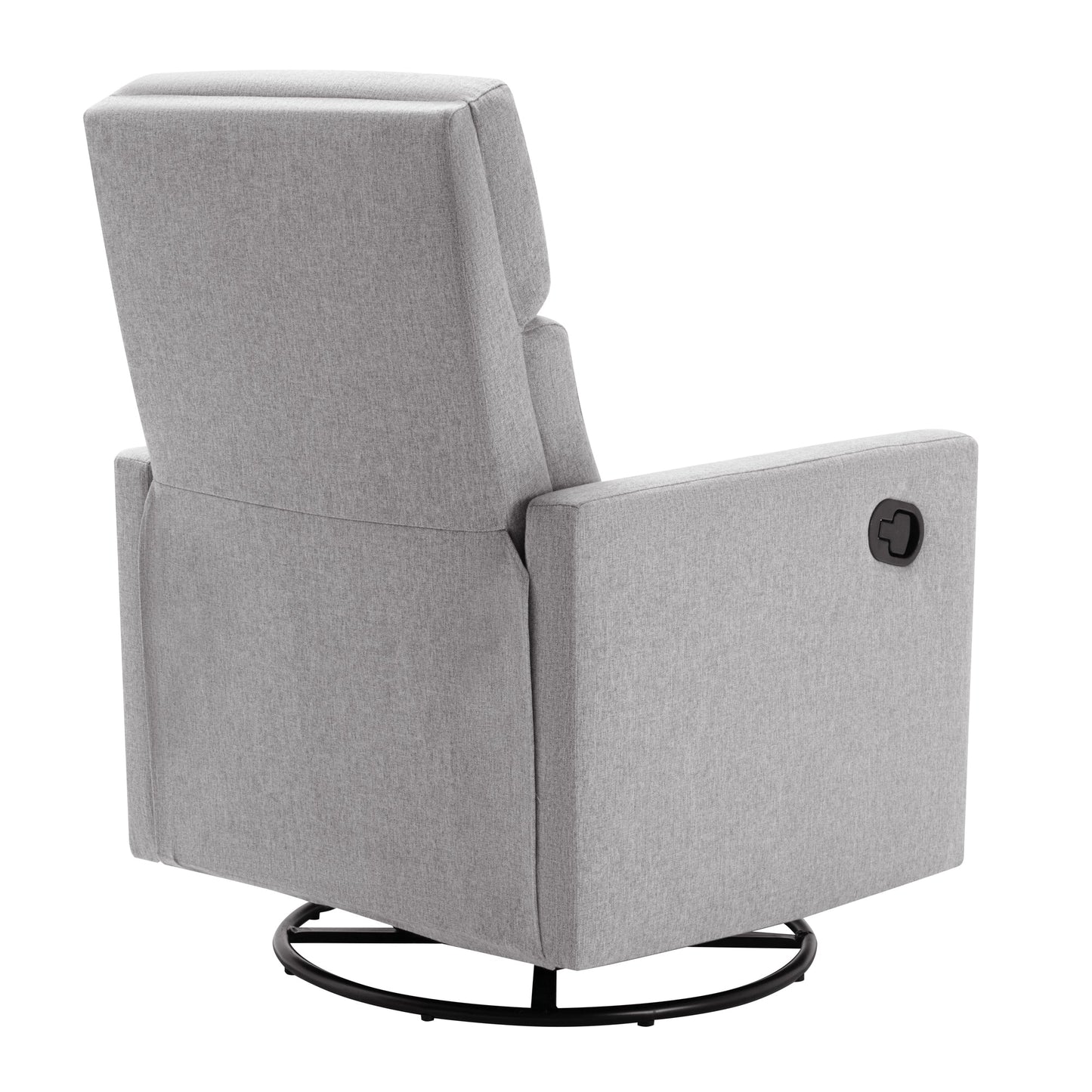 Chaise à bascule rembourrée moderne pour nursery - Gris