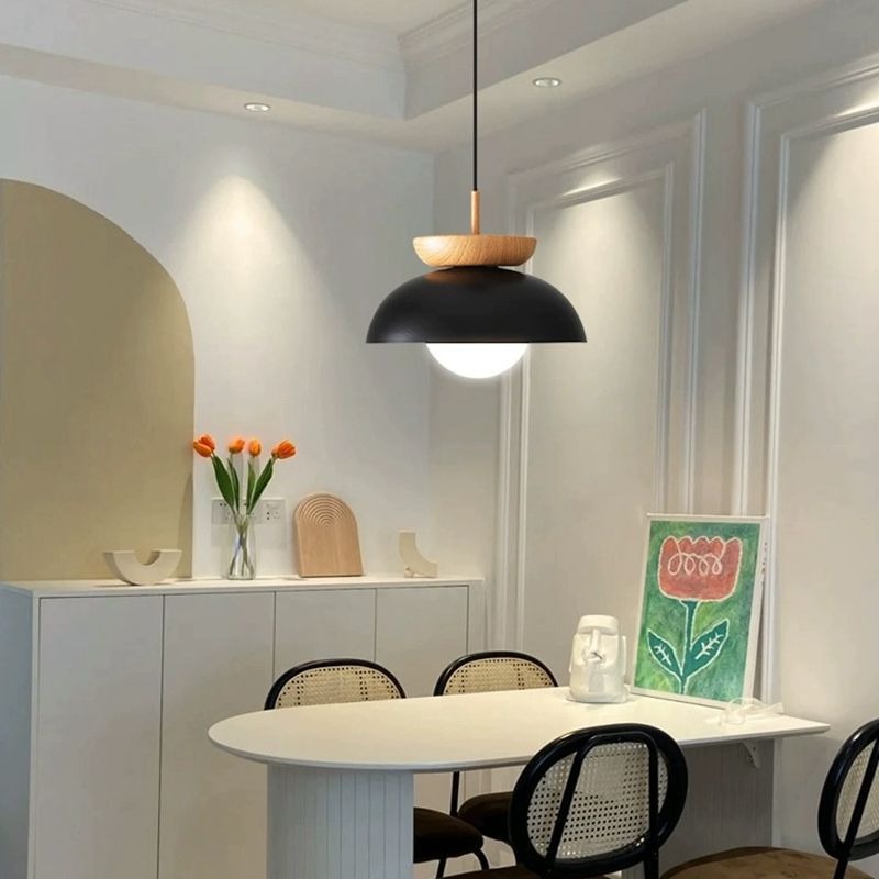 Modern Wabi Sabi Chandelier Japanese Wooden Pendant Light Decorative Indoor Metal Pendant Light - Korvel