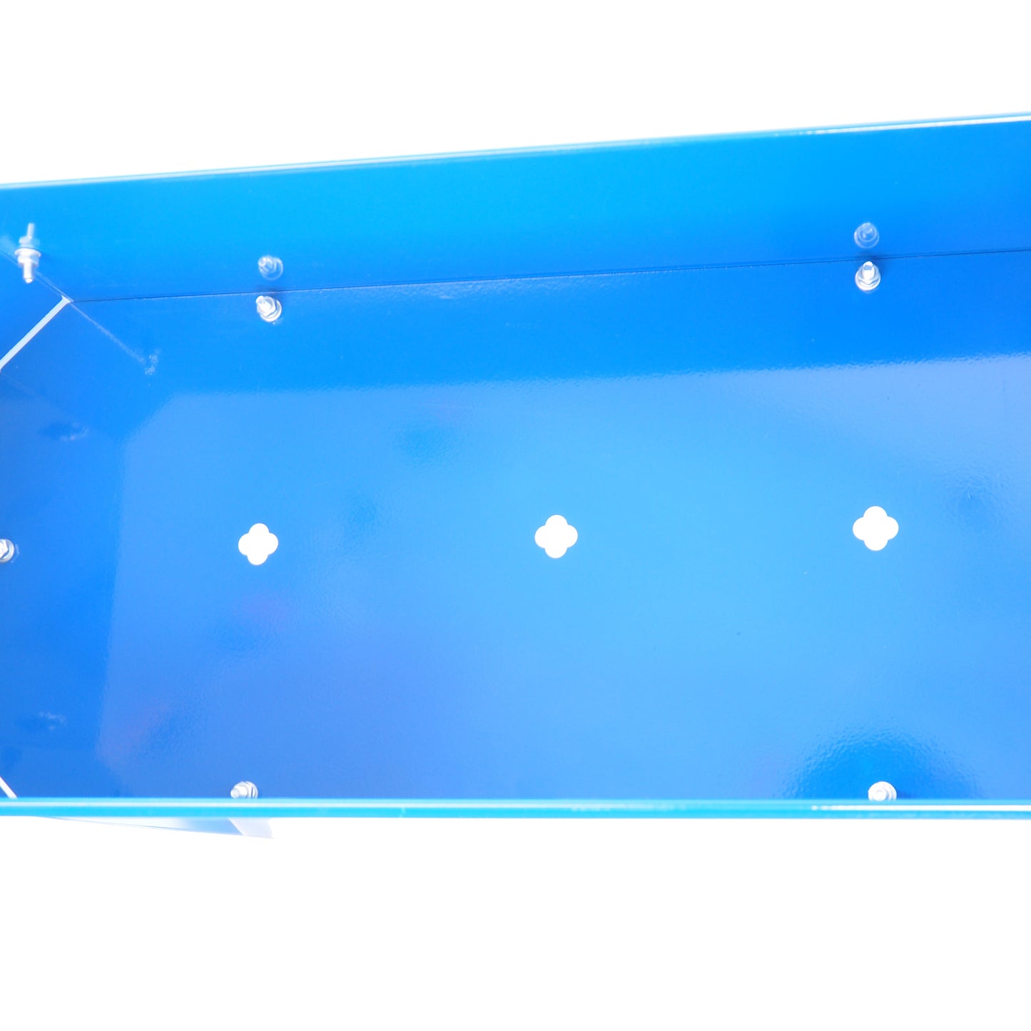 Elevated garden bed metal elevated outdoor flowerpot box suitable for backyard and terrace large flowerpot flower(Blue*2） - Korvel