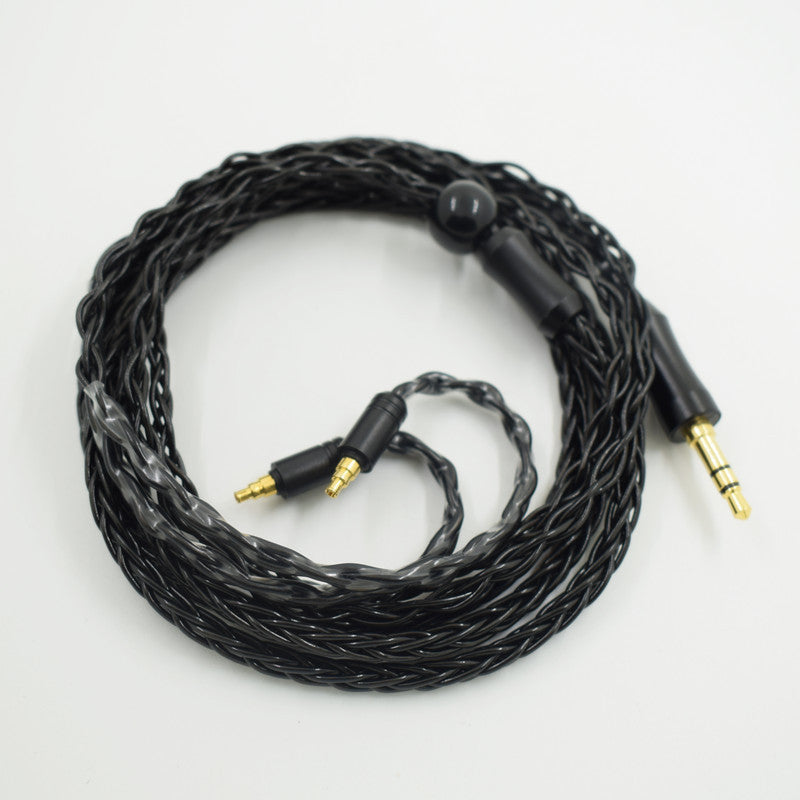 IE40PRO 8-core single crystal copper silver plated upgrade cable replacement cable headphone audio cable - Korvel