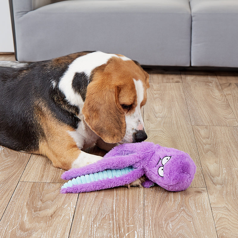 Octopus - shaped indestructible plush dog toy, squeaky & bite - resistant, pet toy supplies - Korvel