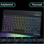 Suitable for iPad gradient luminous wireless keyboard and mouse set tablet Bluetooth keyboard - Korvel