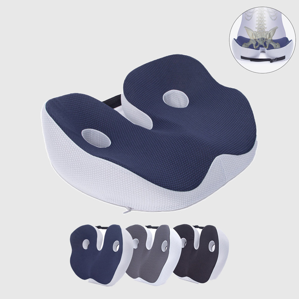 Chair Hip Cushion Hemorrhoids Cushion Fart Cushion Breathable Cushion Thick Office Long Sitting Memory Cotton Cushion - Korvel