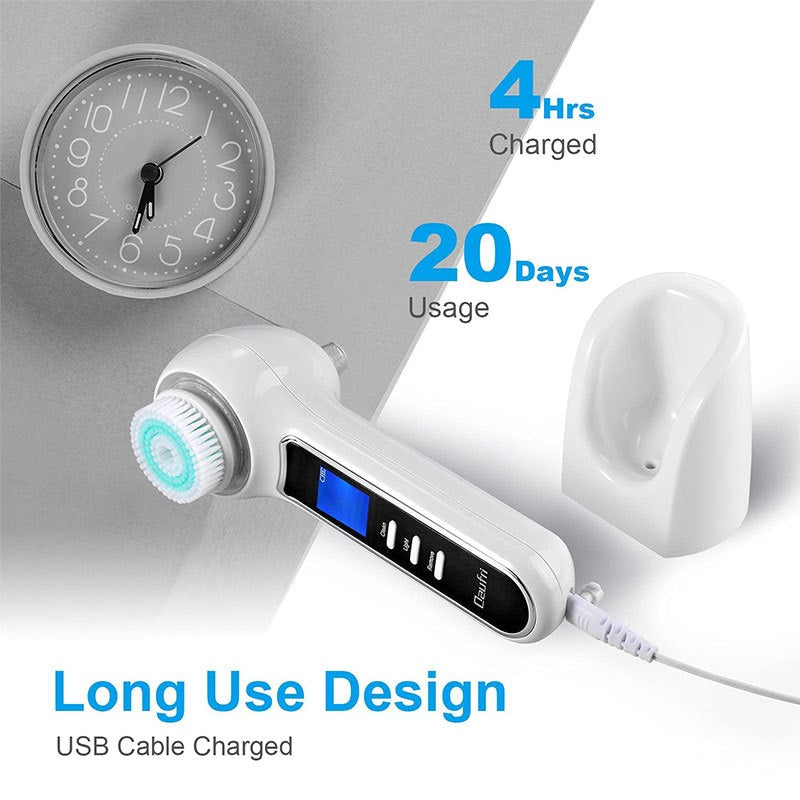 3 In 1 Electric Facial Cleaner Sonic Vibration Facial Brush Machine Waterproof Facial Cleansing Brush - Korvel