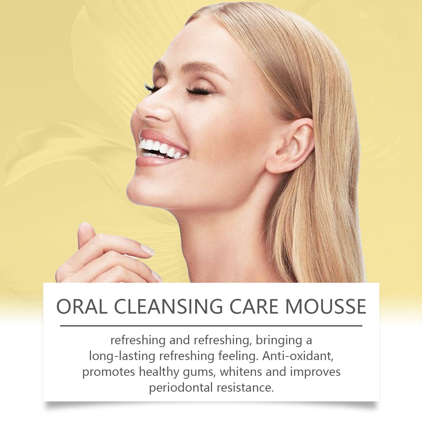 Dental Cleaning Mousse, Cleaning Care Dental Hygiene Oral Care Dental Stain Cleaning Mousse Toothpaste - Korvel