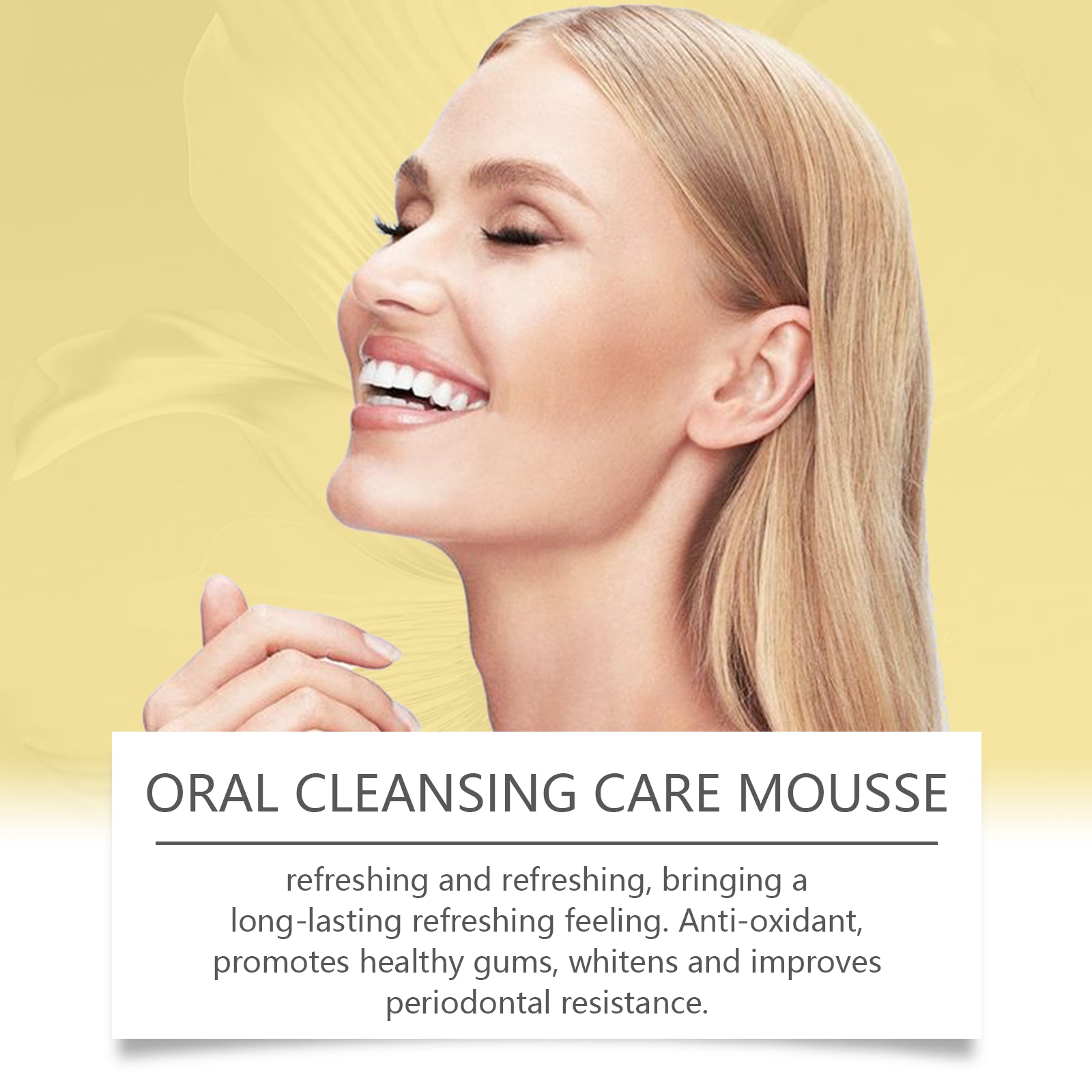Dental Cleaning Mousse, Cleaning Care Dental Hygiene Oral Care Dental Stain Cleaning Mousse Toothpaste - Korvel