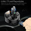 Transmetteur FM Bluetooth 5.0 pour voiture avec ports USB doubles