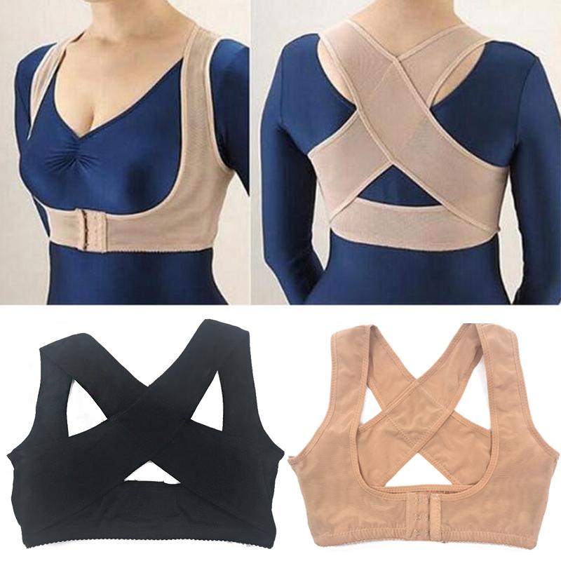 Posture Corrector Adjustable Women Back Support Belt Orthotics Posture Correction Brace Rectify Posture Corset Face Lift Tool - Korvel