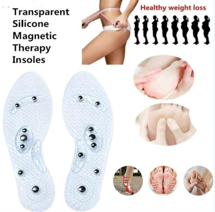 1Pair Shoe Gel Insoles Feet Magnetic Therapy Health Care for Men Comfort Pads Foot Care Relaxation Gifts - Korvel