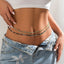 Ethnic Style Double-Layer Rice Bead Waist Chain