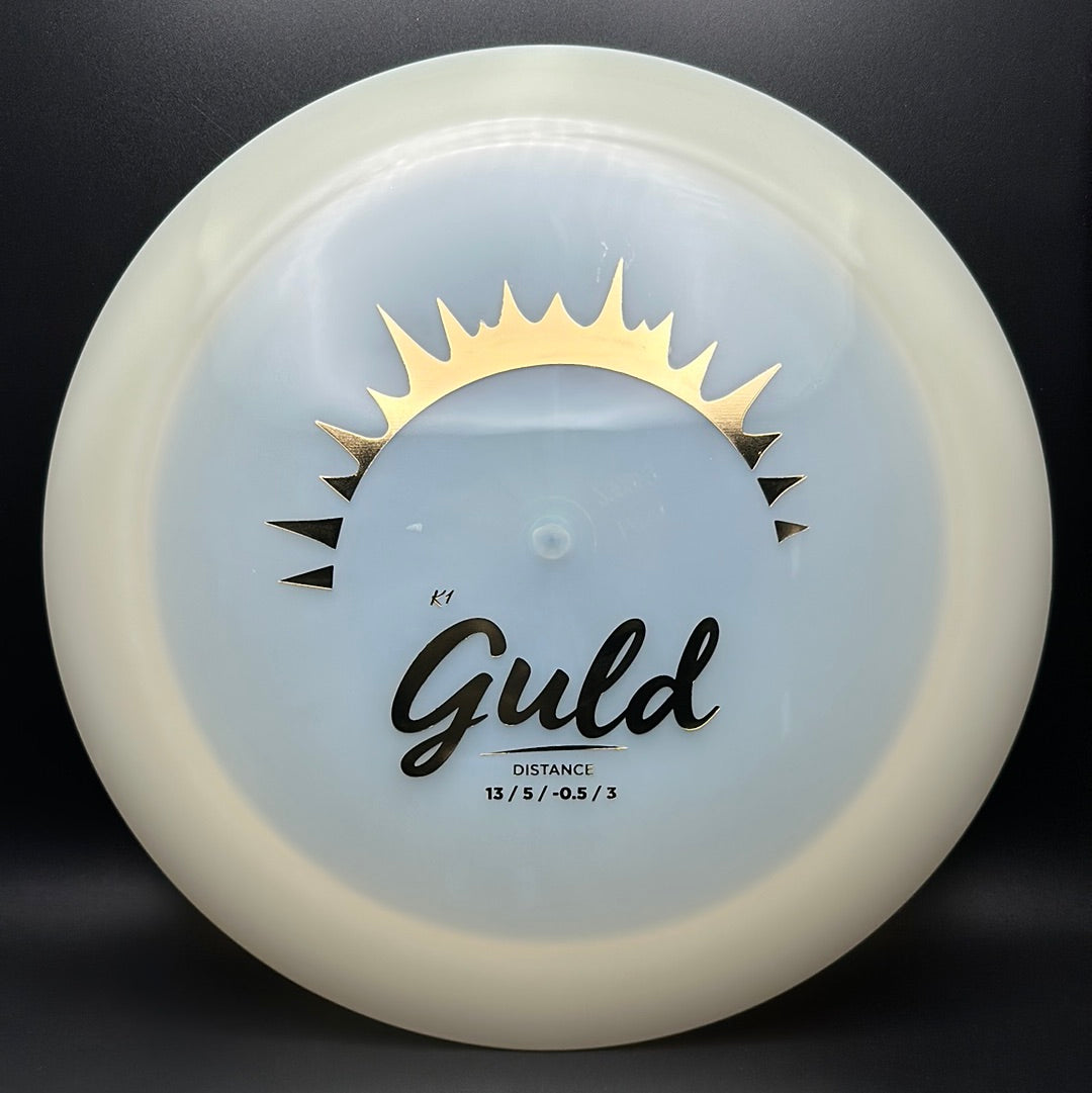 K1 Glow Guld - First Run Disc Golf Driver