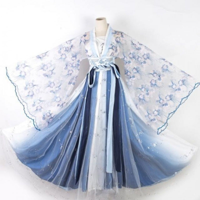 European and American Halloween Printed Dress with Long Sleeves