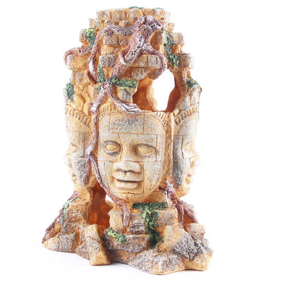 Crocodile resin skull reptile fish tank aquarium landscape decoration ornaments - Korvel