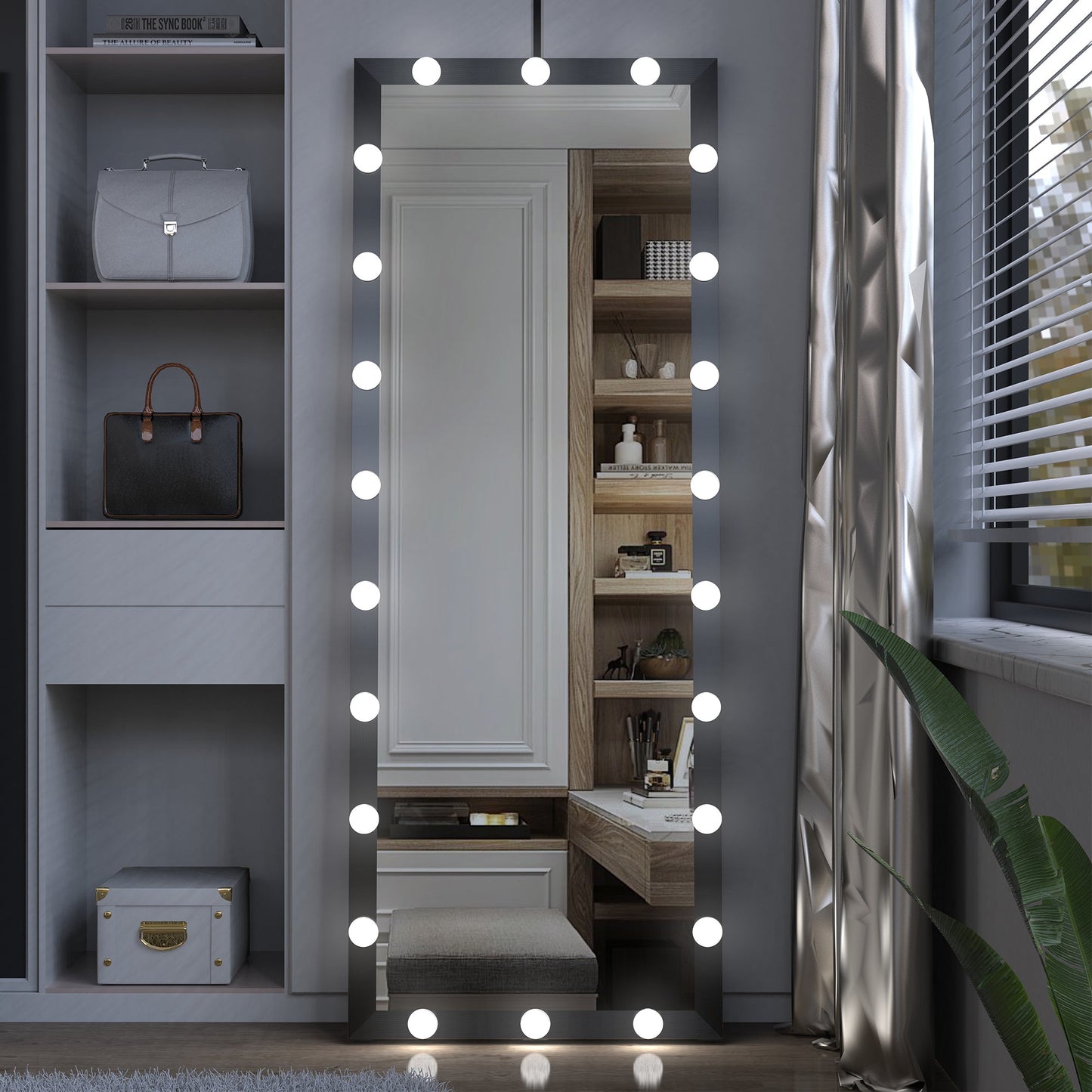 Illuminated Full Body Makeup Mirror - 63x24 Inch