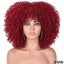 Female Hair African Small Curly Hair Explosion Head Black Chemical Fiber Wig Full Head Set - Korvel