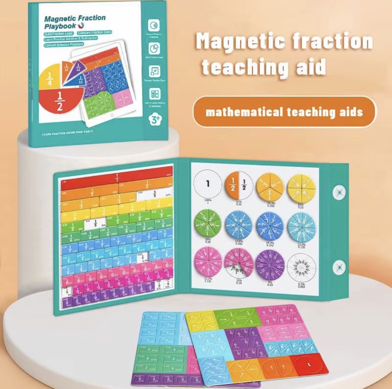 FractionMag Learning Set - Magnetic Math Manipulatives