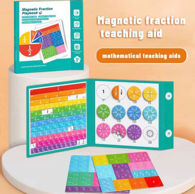FractionMag Learning Set - Magnetic Educational Flash Cards