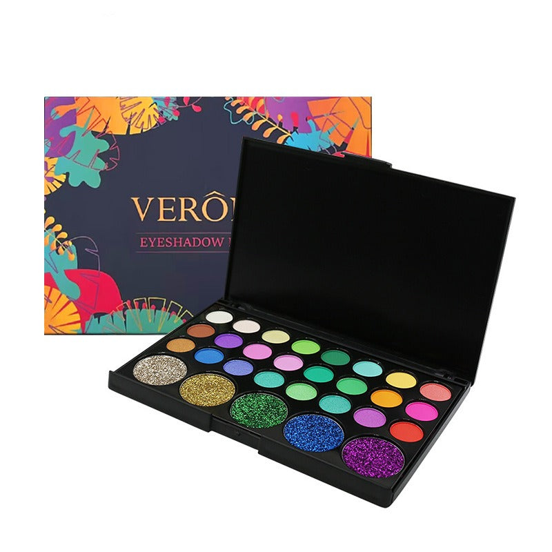 VERONNI 29-Color Matte and Pearlescent Eyeshadow Palette