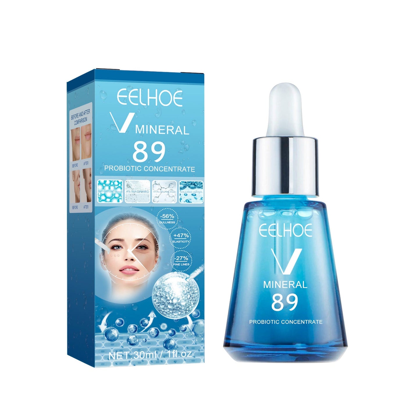 V89 Probiotic Serum Gently Nourishes Facial Skin Hydrating Skin Care Serum - Korvel