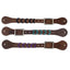Braided Leather Spur Strap with Elegant Accents - Korvel