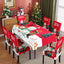 Christmas Waterproof Printed Tablecloth and Chair Cover Set