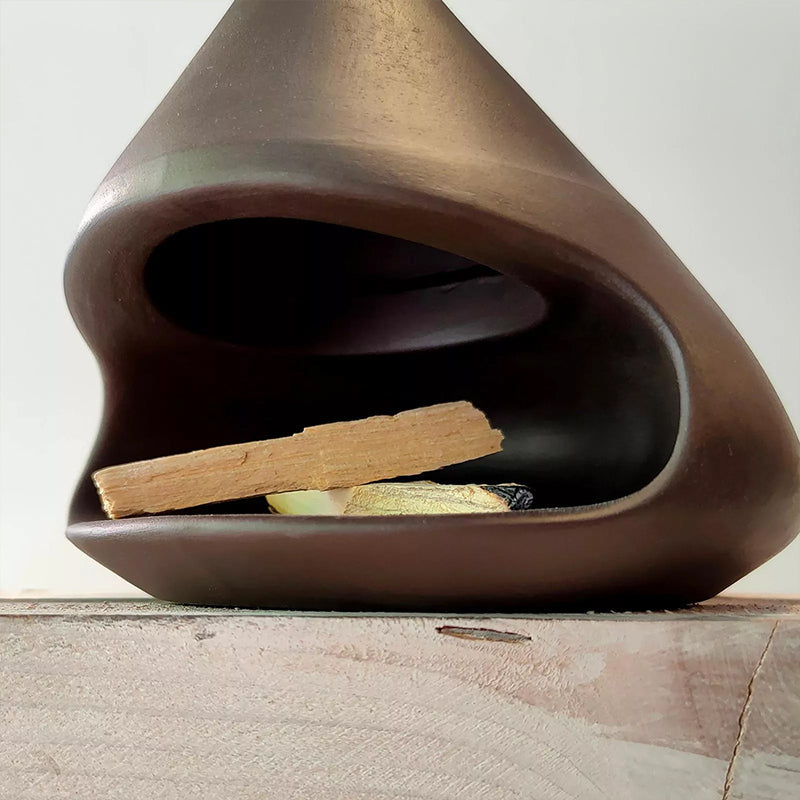 Handcrafted Ceramic Palo Santo and Sage Holder - A Practical Incense Burner and Scent Stand for Home Decor - Korvel
