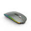 Wireless mouse rechargeable mouse illuminated mouse Bluetooth dual-mode mouse multifunctional mouse - Korvel