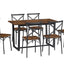 7 Pieces Dining Set 7-Piece Kitchen Table Set Perfect for Kitchen Breakfast Nook Living Room Occasions - Korvel
