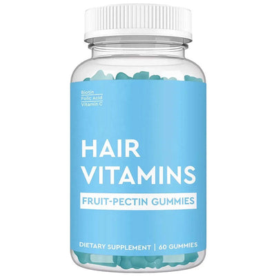 Gummies capillaires premium avec biotine et collagène