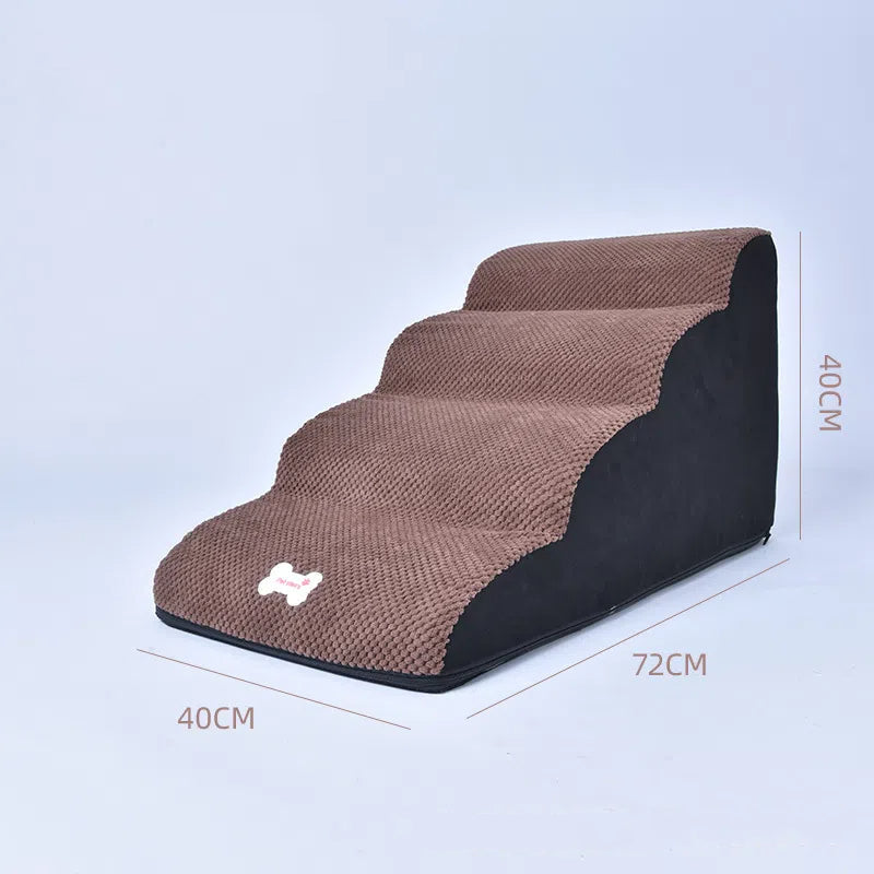 Pet slope stairs anti slip and wear-resistant removable and washable sponge steps - Korvel