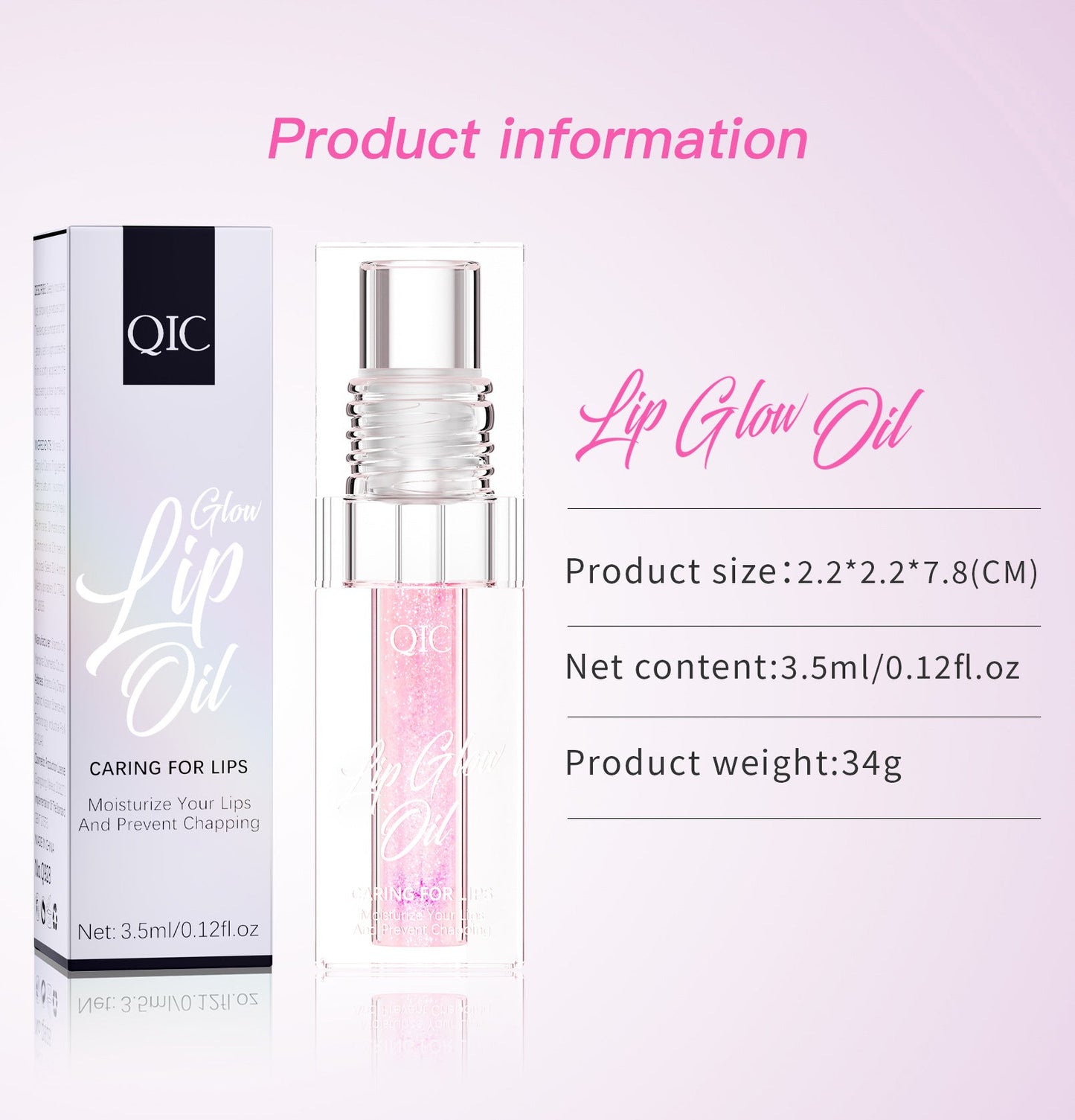 Huile à Lèvres Color-Changing QIC - Gloss Hydratant
