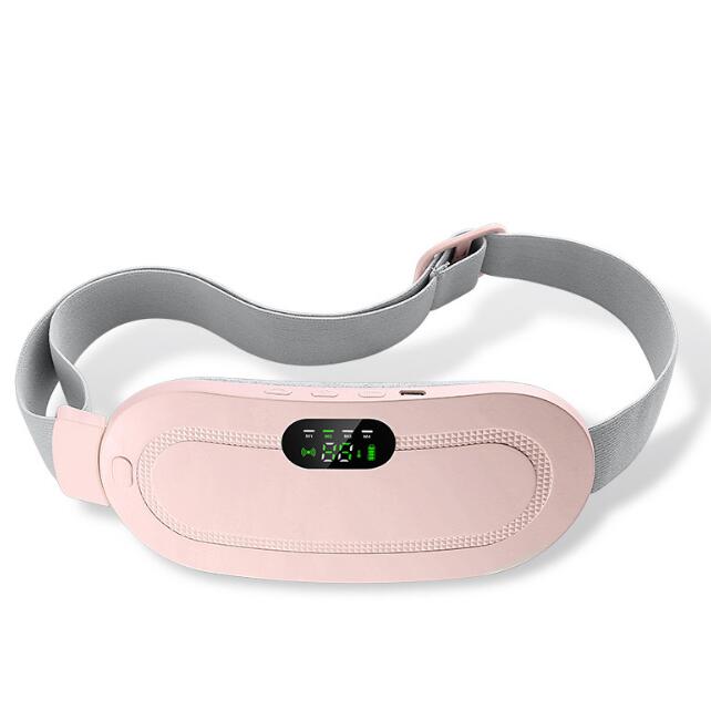 Waist Massager Warm Palace Belt Electric Heating Uterus Acupoints Vibrating Massage Relieve Menstrual Pain Portable USB Charging - Korvel