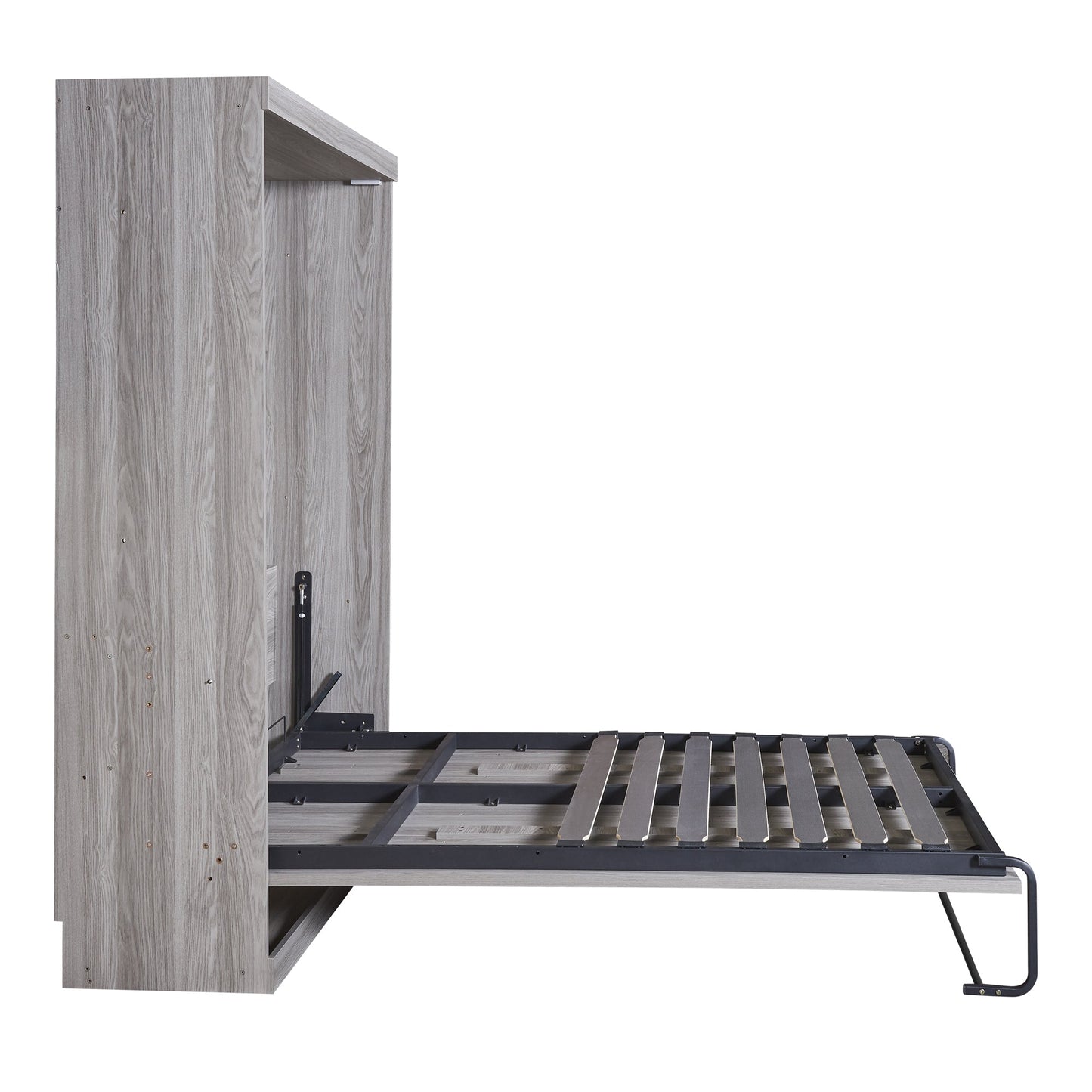 Full Size Murphy Bed, can be Folded into a Cabinet Gray - Korvel